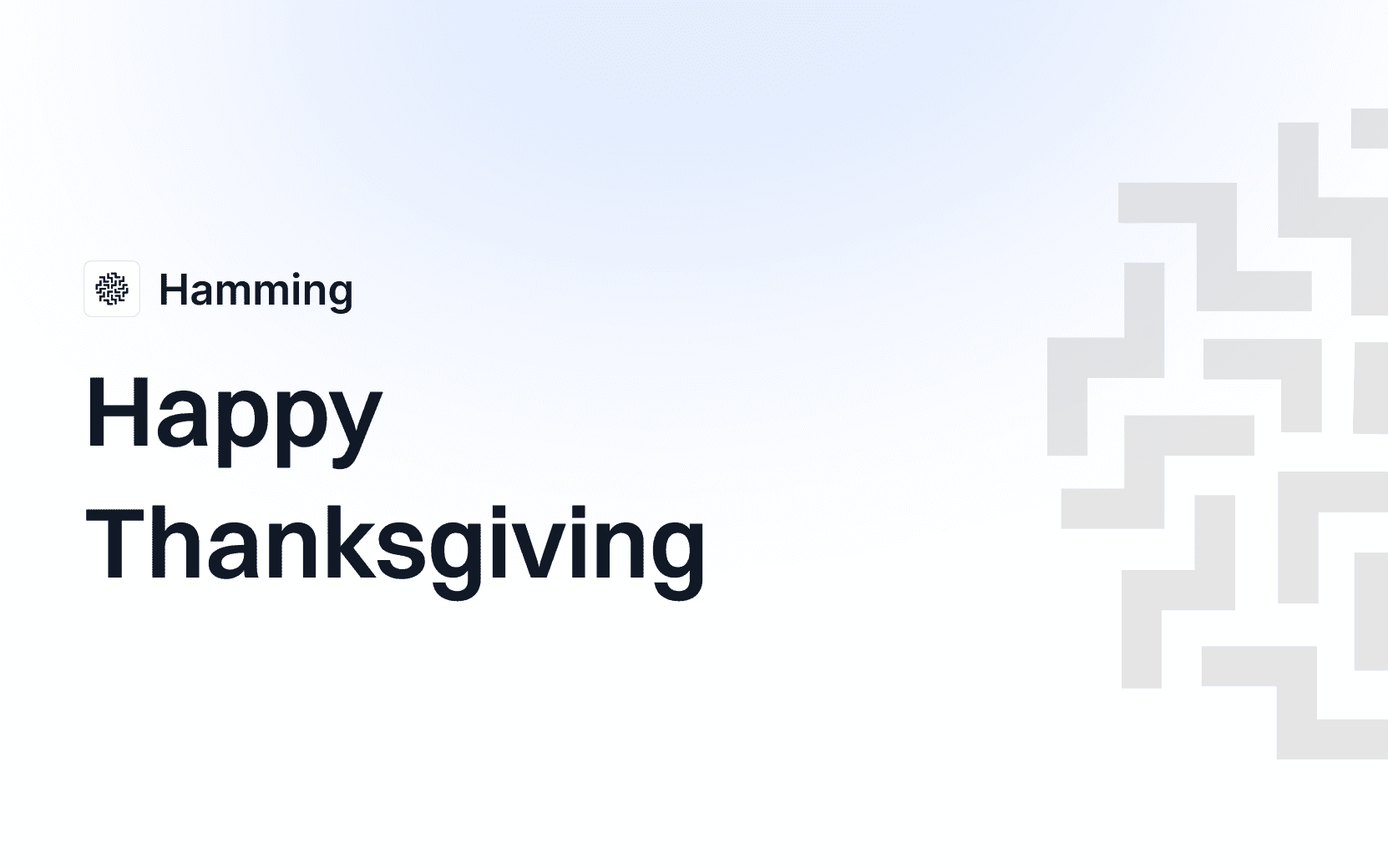 Thanksgiving Update from Hamming AI
